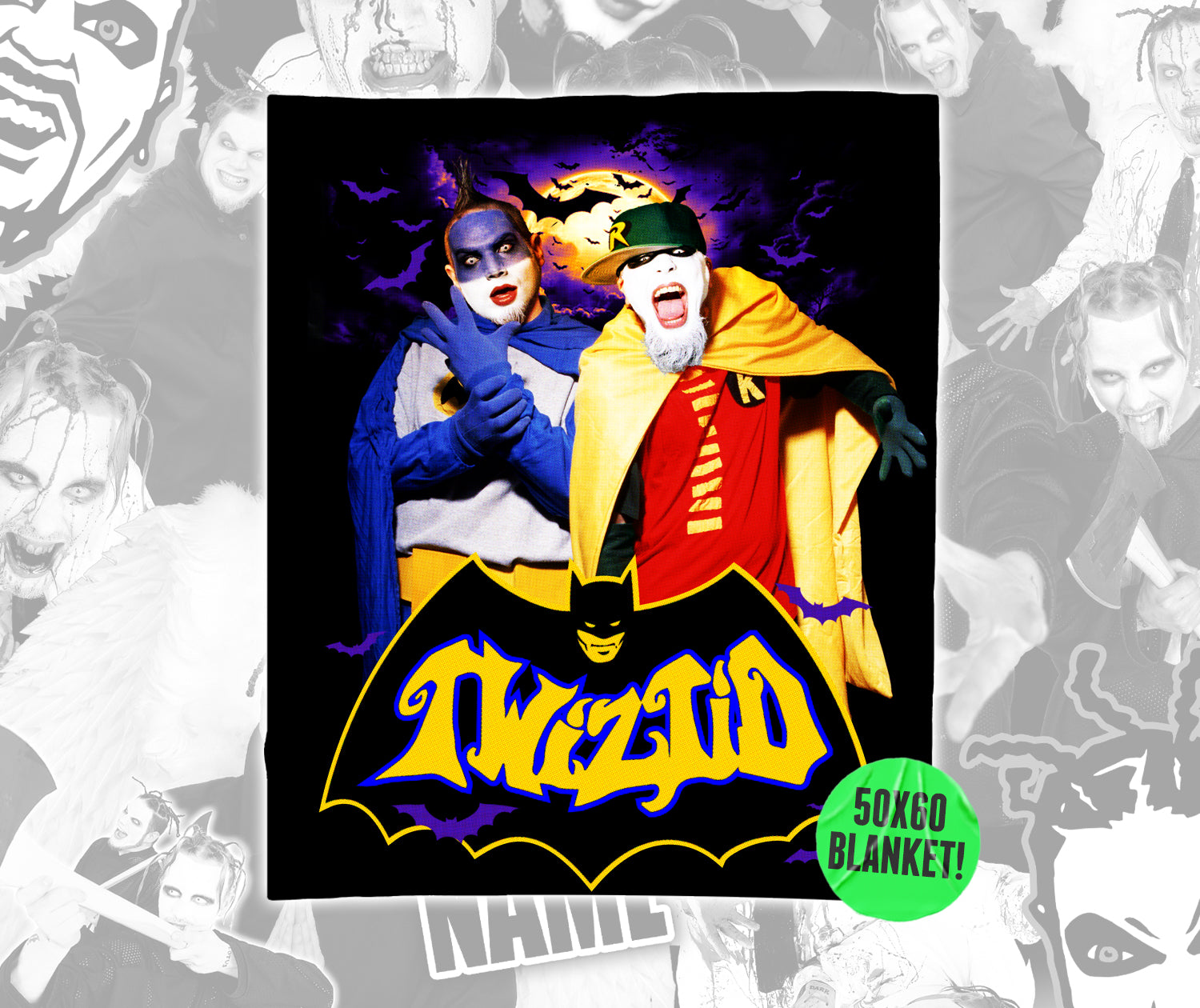  economics experiment ブランケット バットマン Twizitd Batman & Robin 50x60