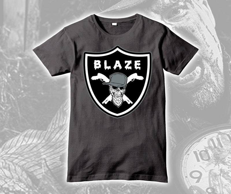 Charcoal Blaze Raiders Logo Shirt