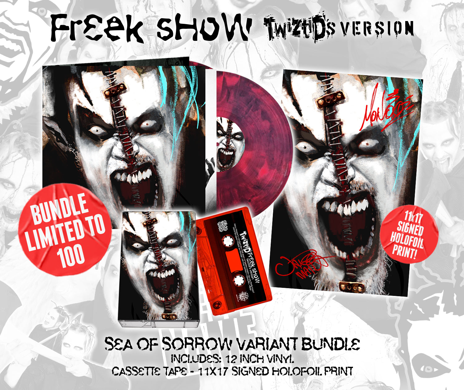 Sads サッズ DVD 会場限定 vip only BOOTLEG Vol2 Freek Show (Twiztid's Version) Sea of Sorrow Vinyl, Cassette