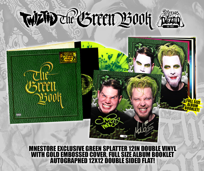 Twiztid "The Green Book" 25 Years of Twiztid Edition Vinyl Record MNEStore Variant
