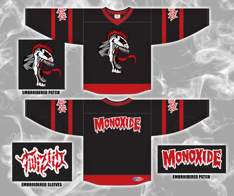 Monoxide Carnage Embroidered Hockey Jersey