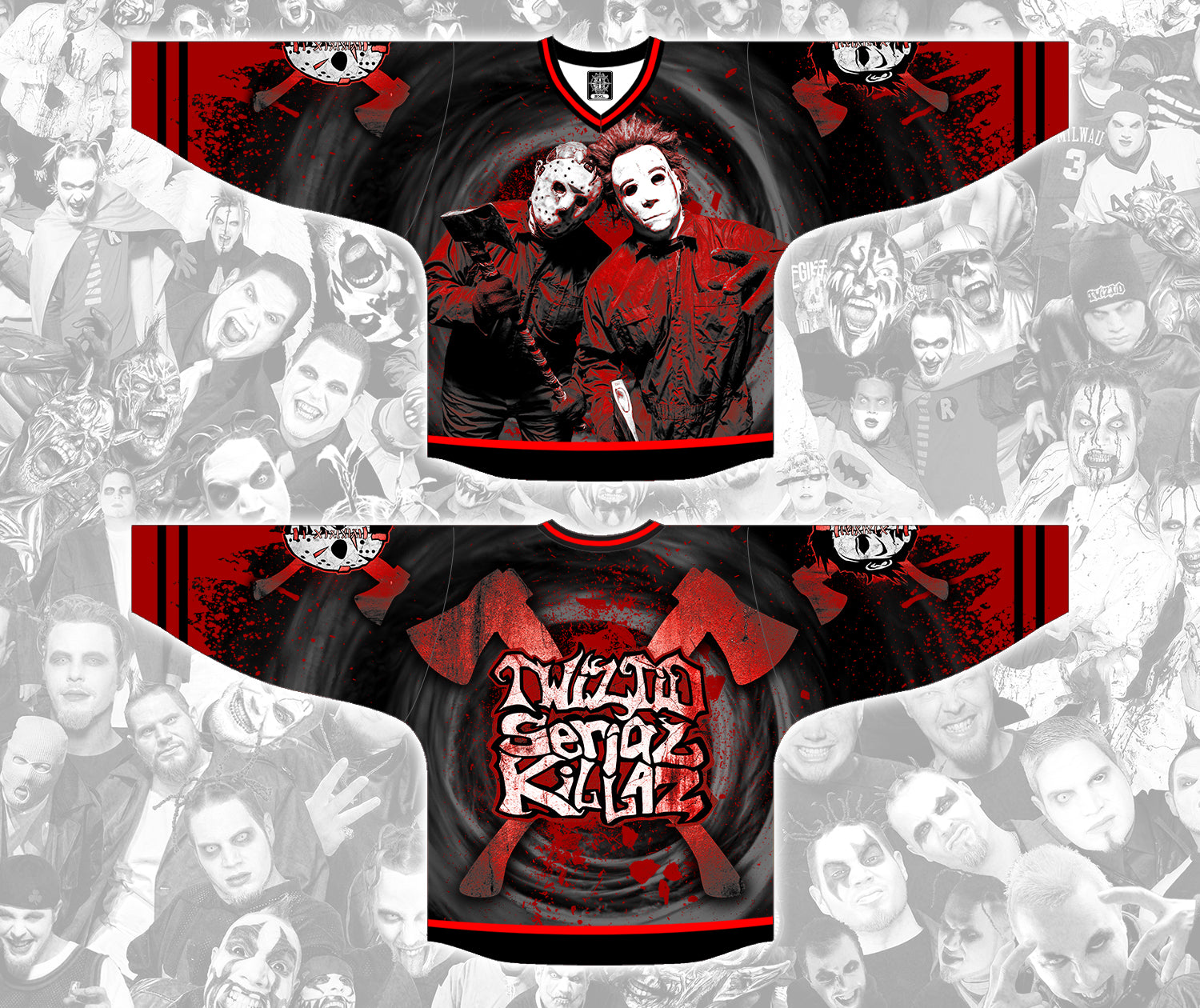 Twiztid Serial Killaz Crossed Axes Sublimated Hockey Jersey – MNE