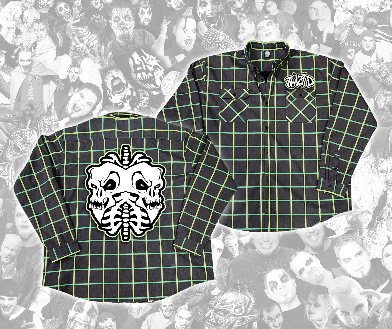 Twiztid Skull Lungs Limited Flannel – MNE Store