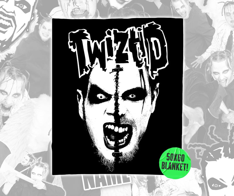 Twitid Black & White Freek Show 50x60" Blanket