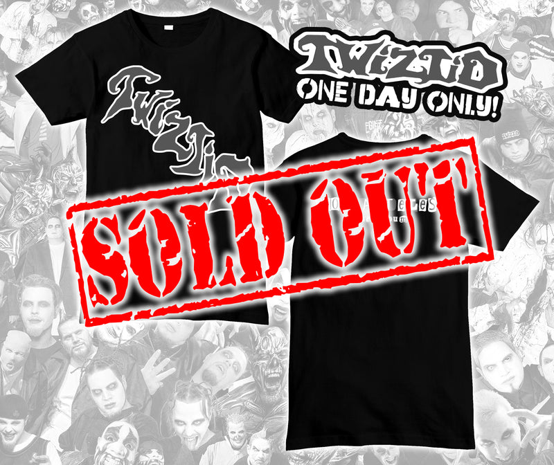 **ONE DAY ONLY** Black, Red, & White Slanted Mostasteless Logo Shirt