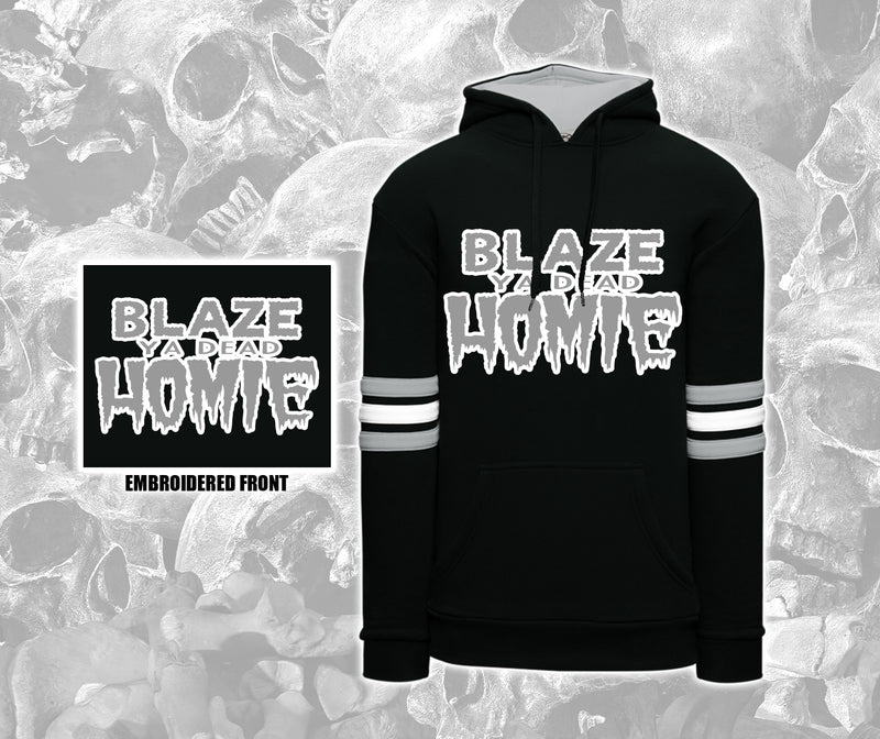 Blaze Black & Gray Tales From The Crypt Logo Jersey Style Hoodie