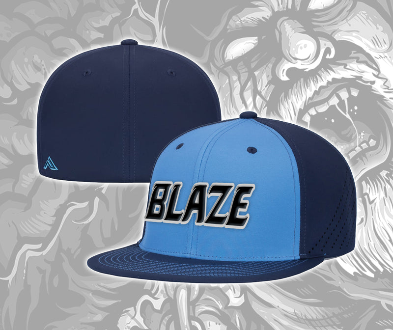 Blaze Navy & Light Blue Logo Flex Fit