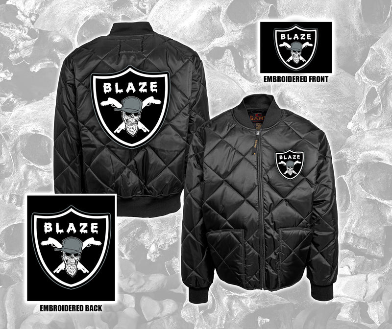 Blaze Raiders Logo Diamond Quilt Jacket