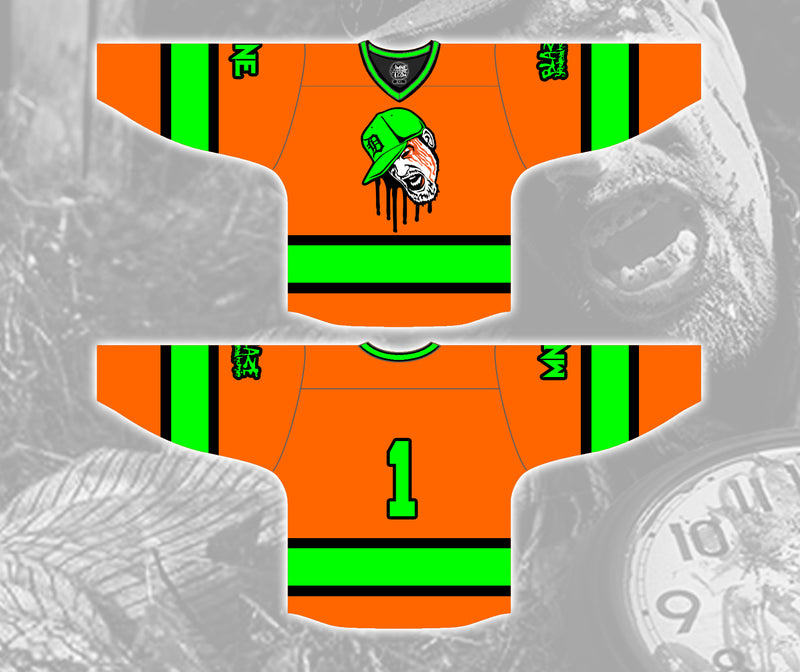 Throwback Blaze 1 Less G Fright Fest Embroidered Hockey Jersey