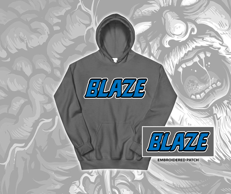 Blaze Outline Logo Embroidered Hoodie