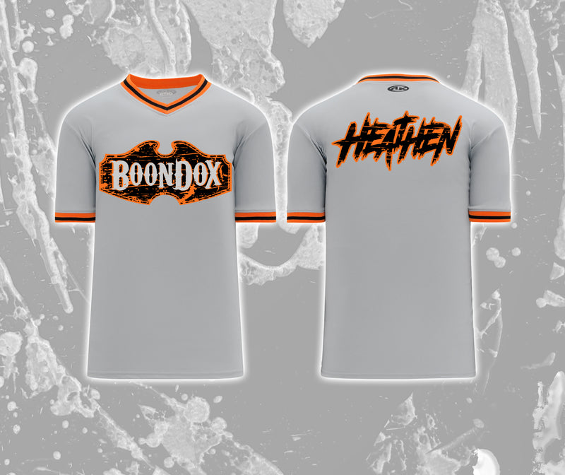 Boondox "The Harvest" Logo Embroidered Pullover Baseball Jersey