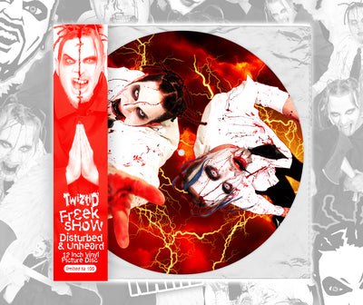 Twiztid "Freek Show: Disturbed & Unheard" Printed Photo Vinyl "Fiery Lightning" Variant