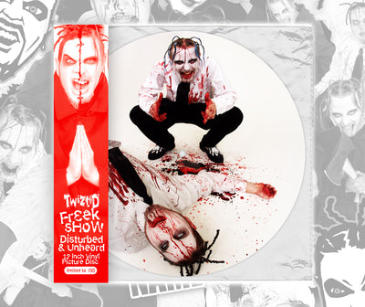 "Twiztid "Freek Show: Disturbed & Unheard" Printed Photo Vinyl "Bloody" Variant