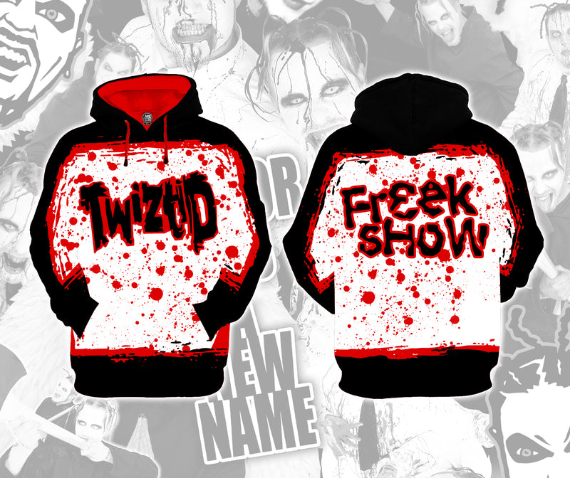 Twiztid White Blood Splatter Sublimated Hoodie