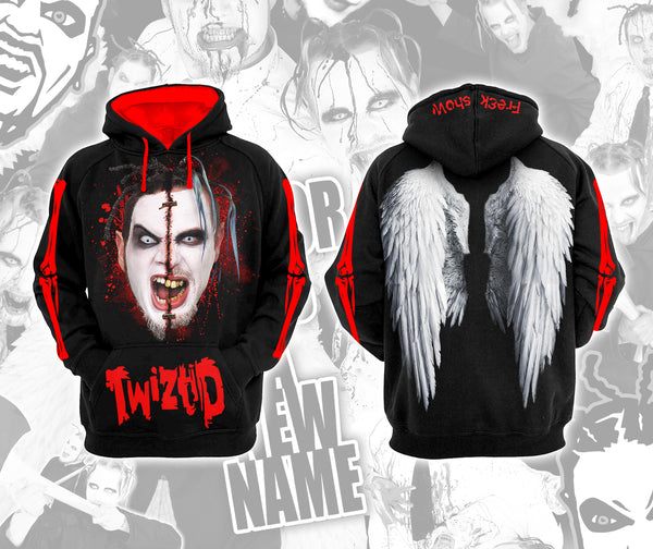 Twiztid Freek Show Split Face & Wings Sublimated Hoodie – MNE Store