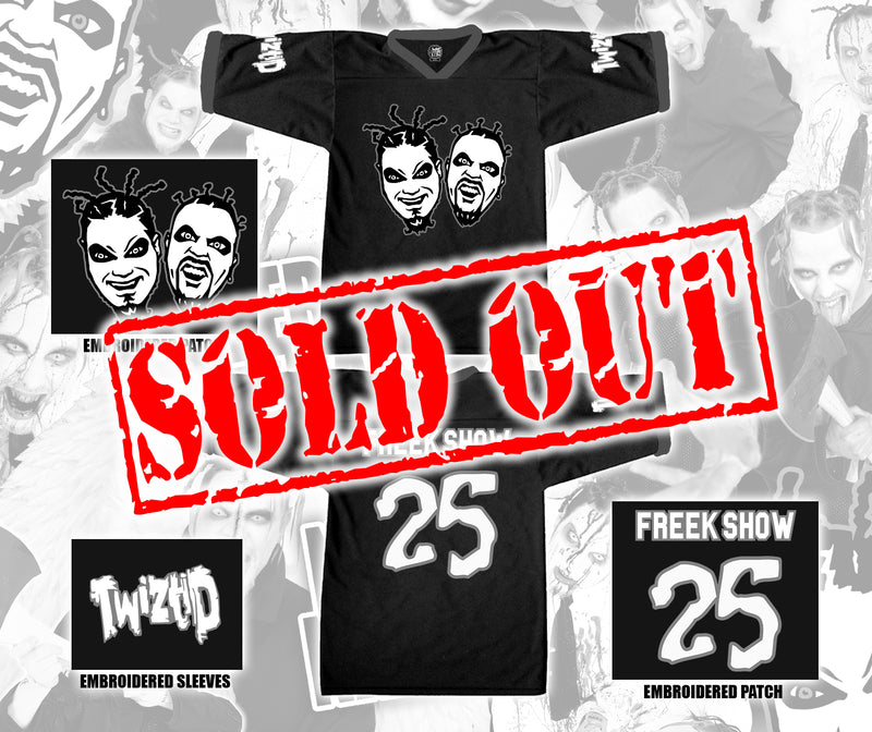 Freek Show Faces Embroidered Football Jersey