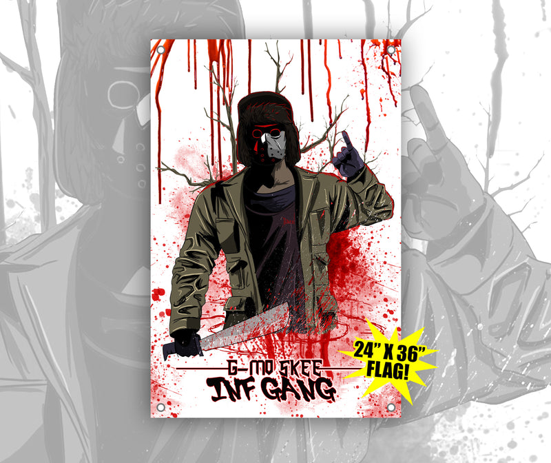 G-Mo Skee Bloody Inf Gang 24x36" Flag