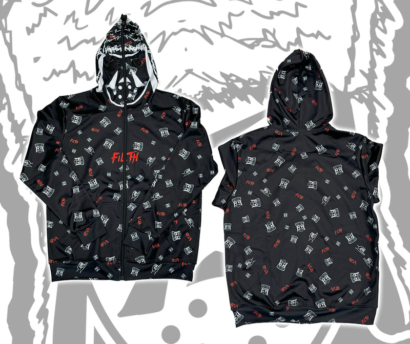 G-Mo Skee Masked Filth Sublimated Zip-Up Hoodie