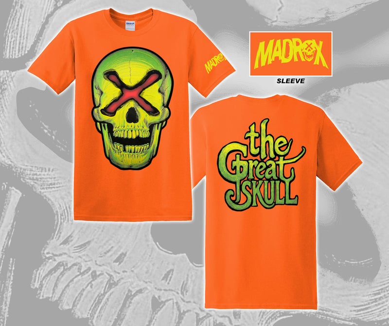 Orange Madrox "The Great Skull" Green Skull Shirt