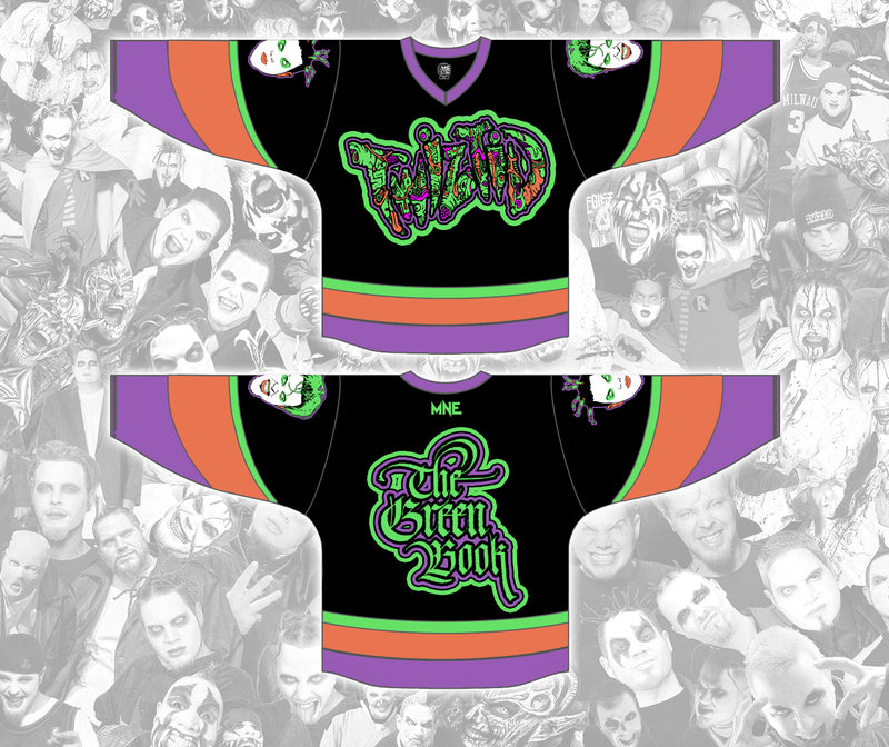 Twiztid "The Green Book" Neon Guts Logo Sublimated Hockey Jersey