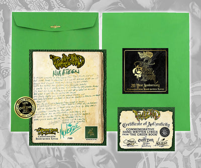 "The Green Book" Commemorative Hand-Written Lyrics - Monoxide & Madrox 2 Pack