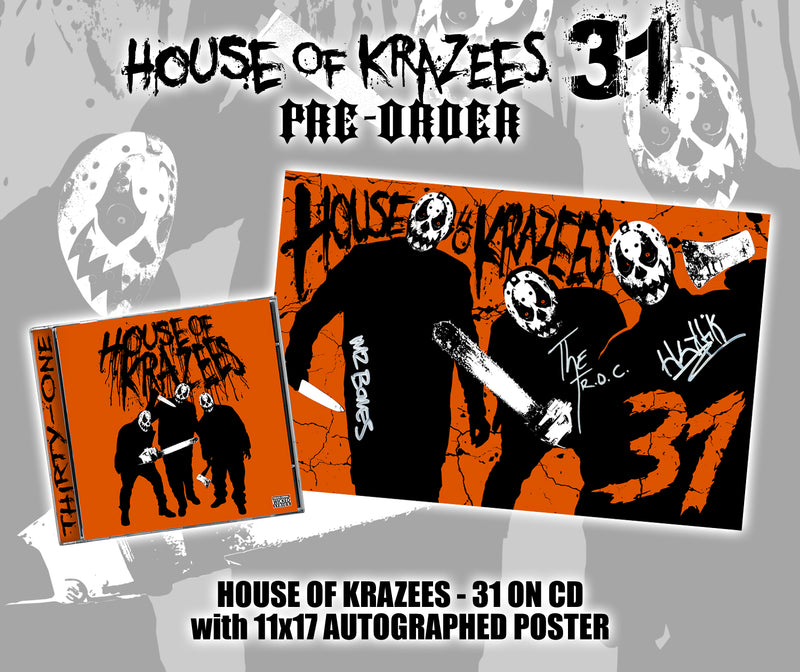 House of Krazees "31" CD & Autographed Poster Bundle