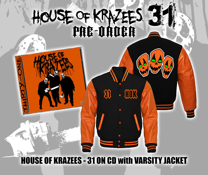 House of Krazees "31" CD & Varsity Jacket Bundle