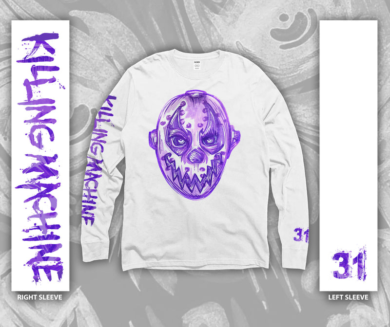 House of Krazees White & Purple Killing Machine Long Sleeve