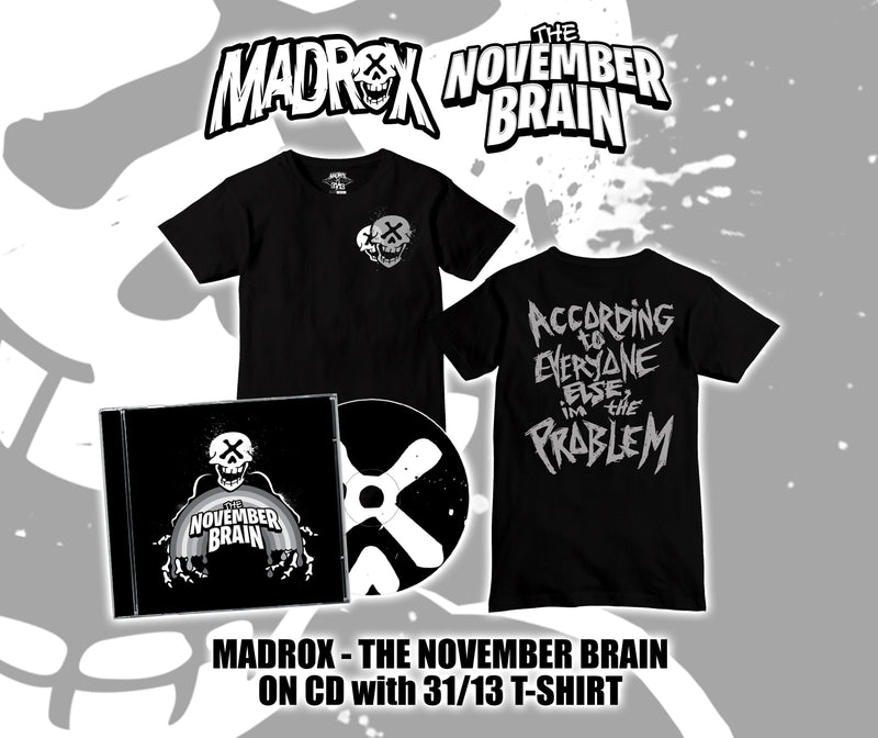 Madrox "The November Brain" CD & The Great Skull Shirt Bundle