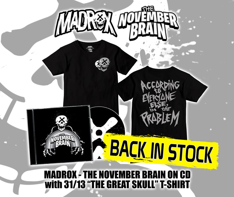 Madrox "The November Brain" CD & The Great Skull Shirt Bundle