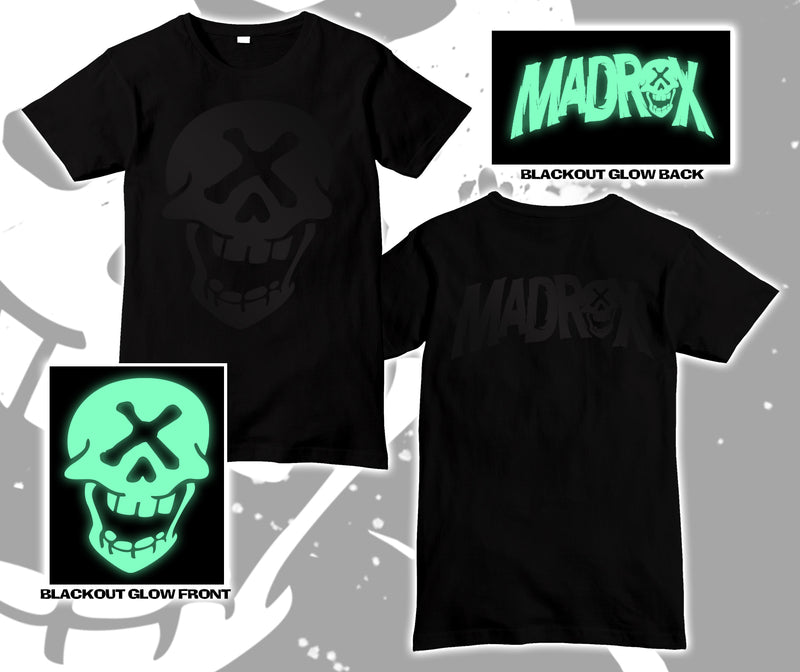 Madrox Blackout Glow in the Dark Great Skull Shirt