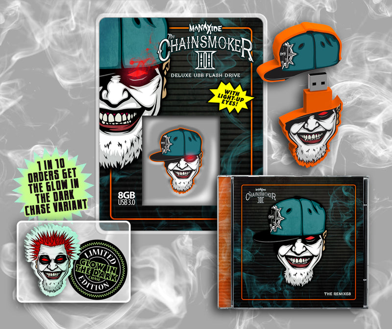 Monoxide "The Chainsmoker II: The Remixes" CD & USB Flash Drive Bundle