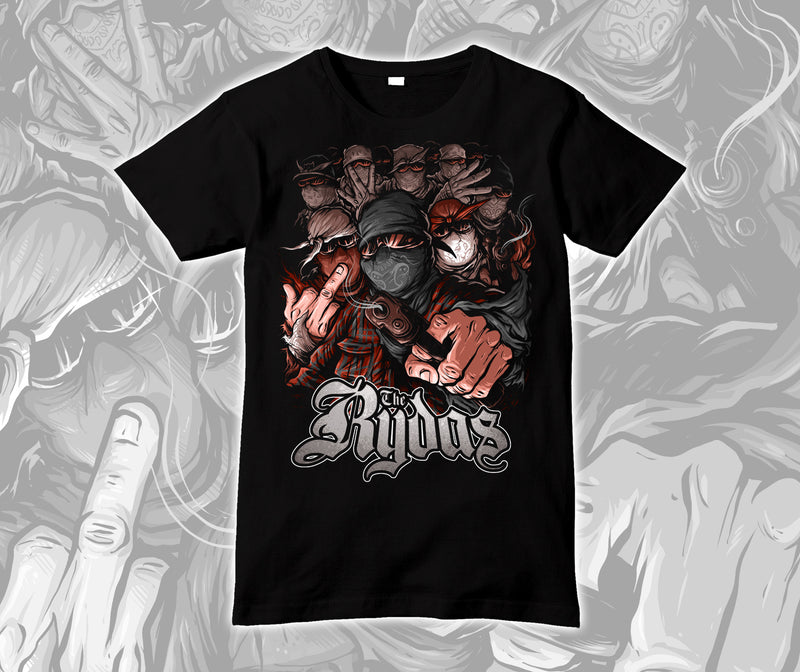 Red and Gray Rydas Return Shirt