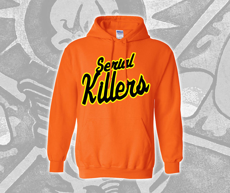 Twiztid Orange and Yellow Serial Killers Script Logo Embroidered Hoodie