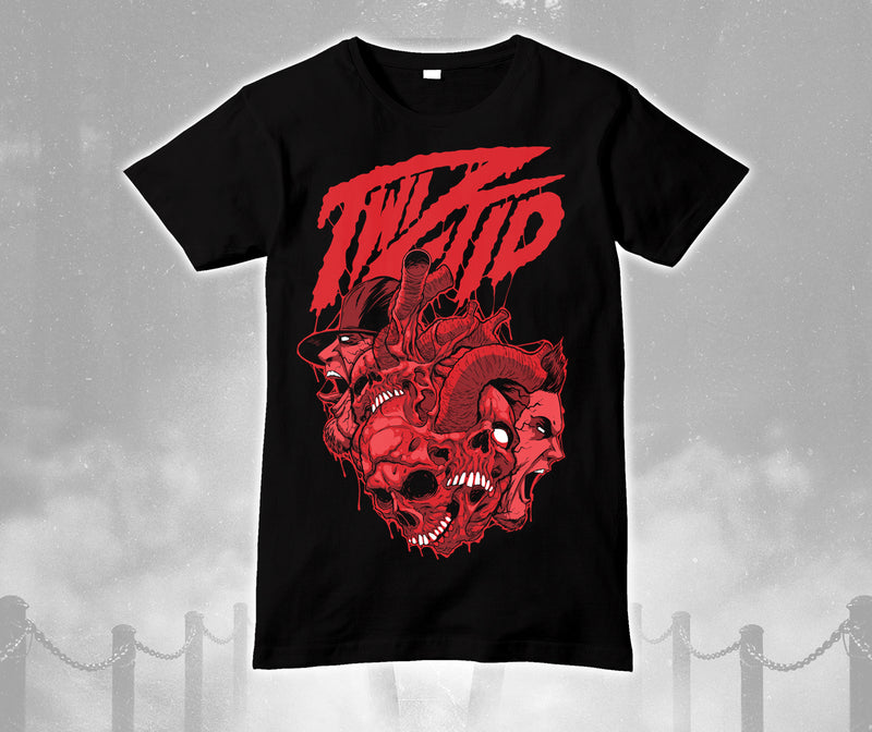 Twiztid Bloody Heart Skulls Shirt