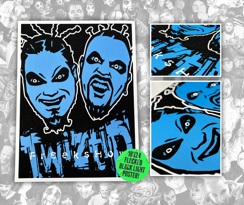Twiztid OG Freek Show Faces Hand Screened 18x24