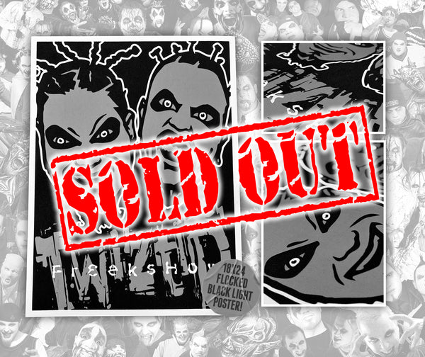 Twiztid OG Freek Show Faces Hand Screened 18x24