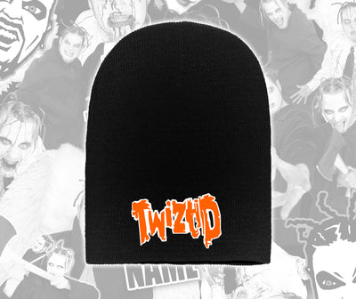 Black & Orange Freek Show Era Logo Beanie