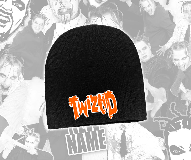 Black & Orange Freek Show Era Logo Beanie
