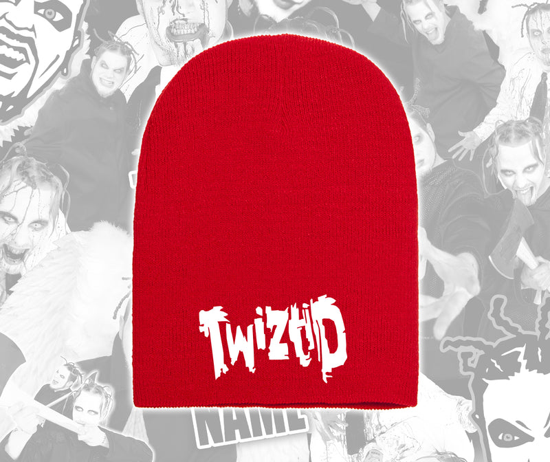 Twiztid Red Beanie With White Freek Show Logo