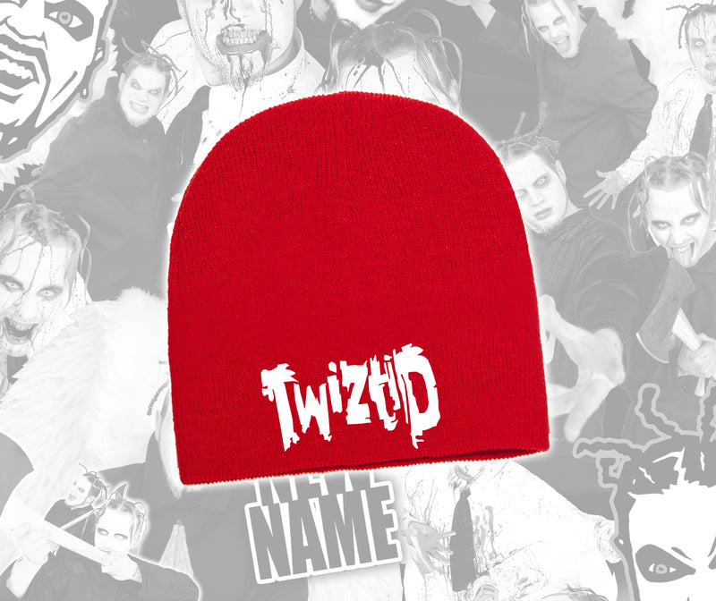 Twiztid Red Beanie With White Freek Show Logo