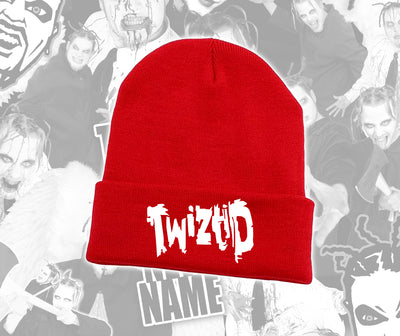 Twiztid Red Beanie With White Freek Show Logo