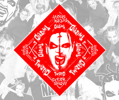 Twiztid Freek Show Split Face Bandana