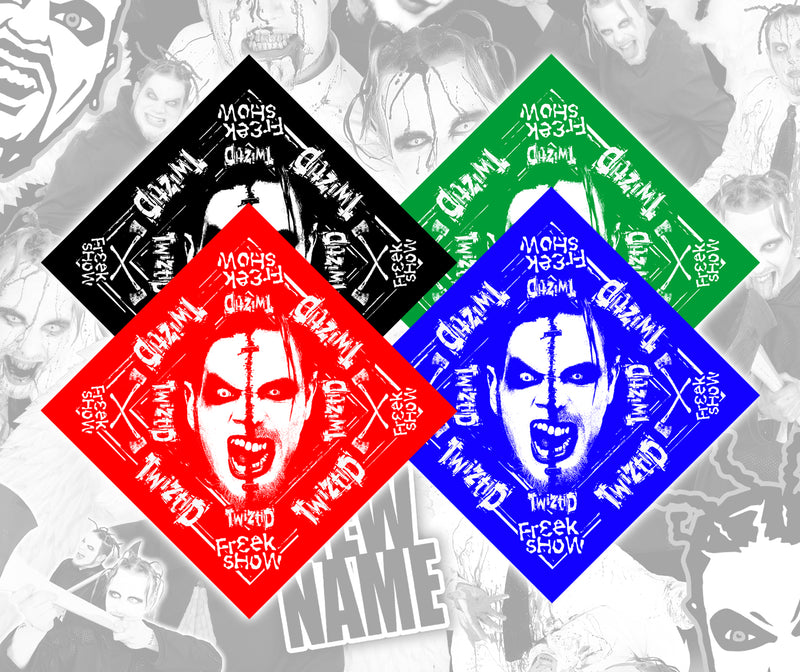 Twiztid Freek Show Split Face Bandana