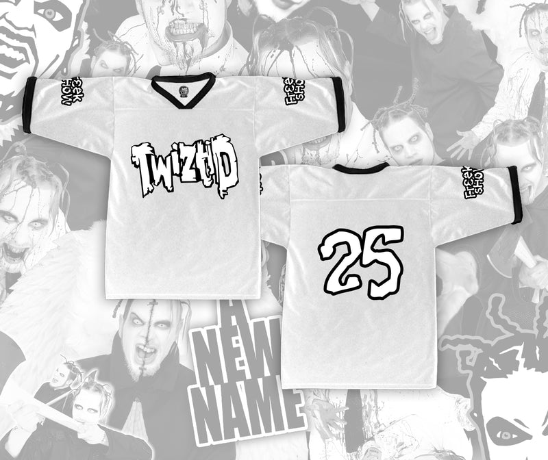 White & Black Freek Show Legacy Football Jersey