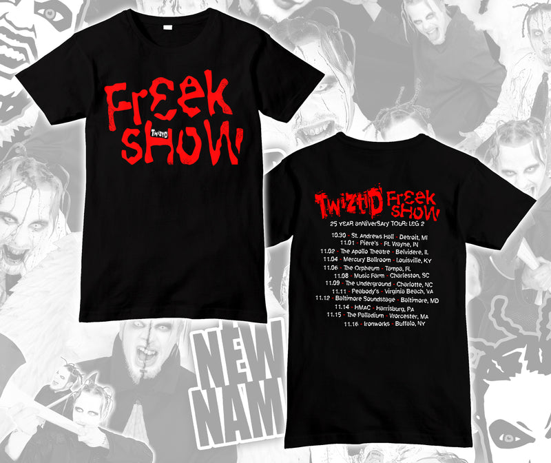 Twiztid Freek Show Logo Shirt *LEG 2 DATES ADDED*