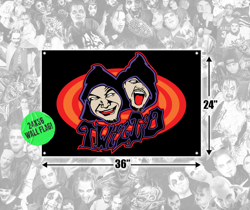 Twiztid Mostasteless Hoods Spiral 24x36" Flag