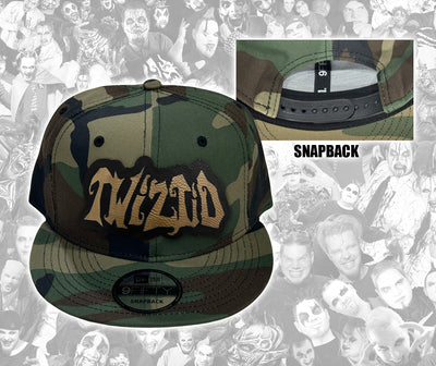 Twiztid Camo Hat With Leather Mostasteless Patch