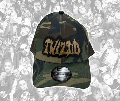 Twiztid Camo Hat With Leather Mostasteless Patch