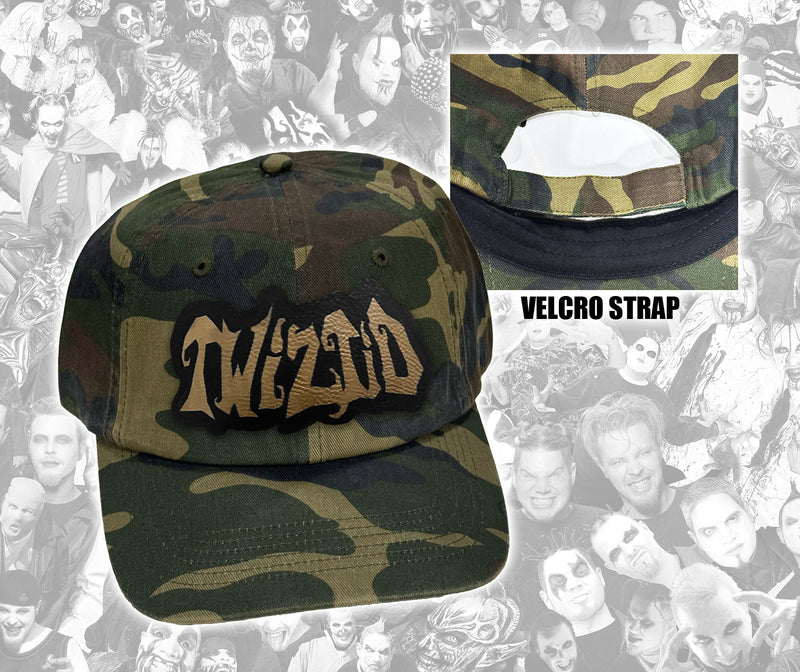 Twiztid Camo Hat With Leather Mostasteless Patch